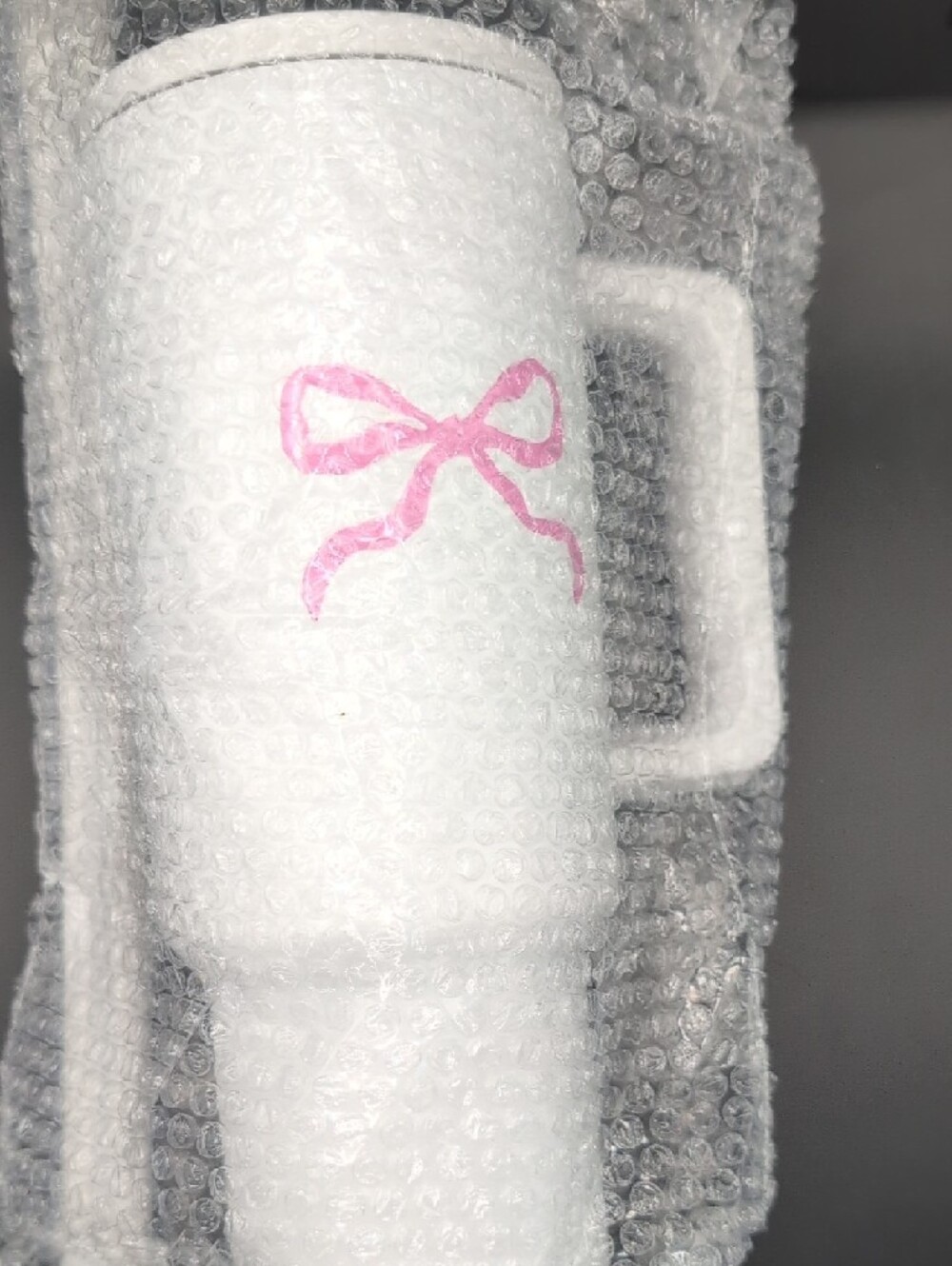 SIMPLE MODERN 40oz Trek Tumbler in White with Pink Bow New in Box - Picture 6 of 11